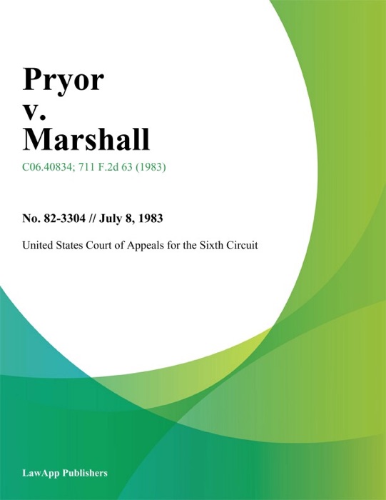 Pryor v. Marshall