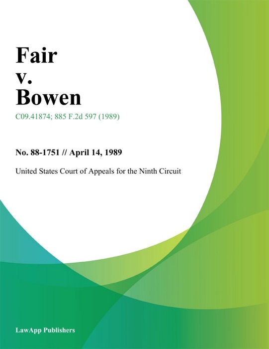 Fair V. Bowen
