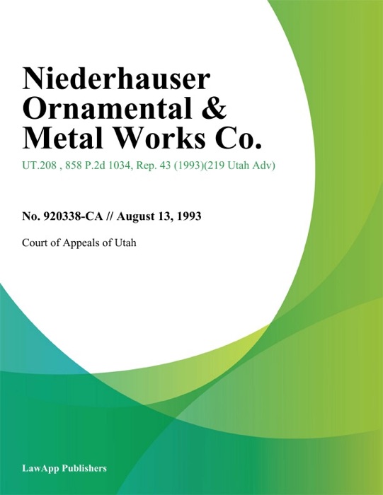 Niederhauser Ornamental & Metal Works Co.