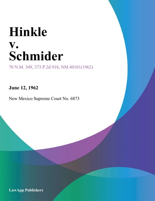 Hinkle v. Schmider