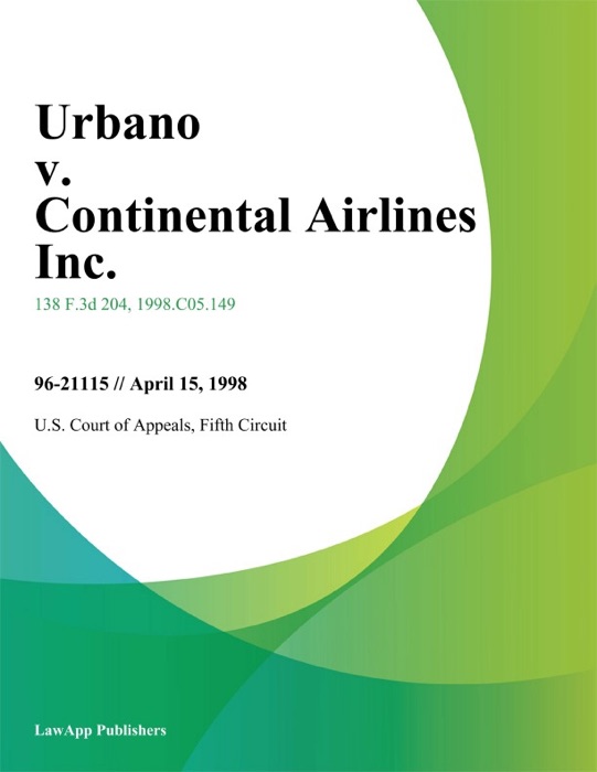 Urbano v. Continental Airlines Inc.
