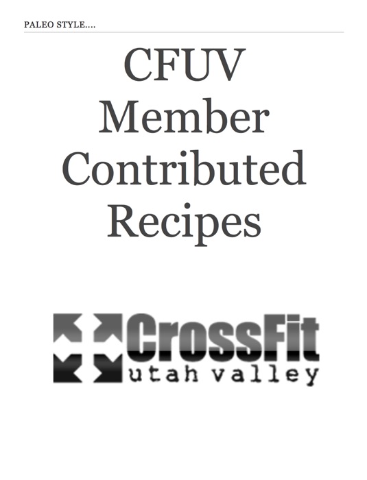 CFUV Community Cookbook