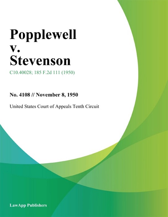 Popplewell v. Stevenson