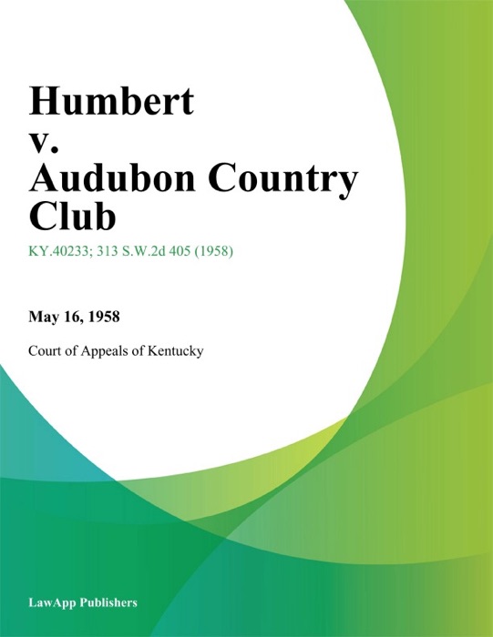 Humbert v. Audubon Country Club