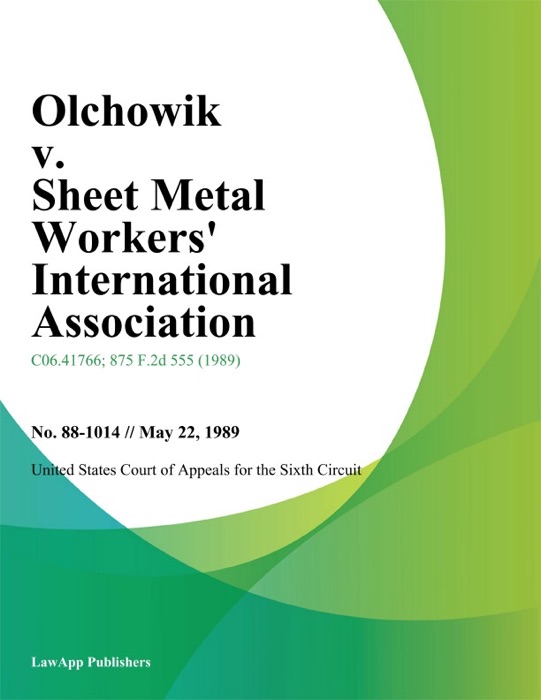 Olchowik v. Sheet Metal Workers International Association