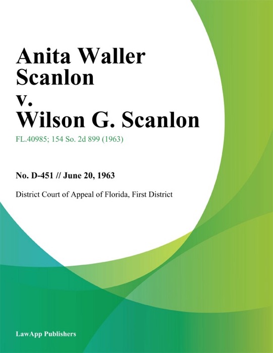 Anita Waller Scanlon v. Wilson G. Scanlon