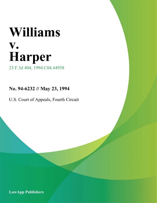 Williams v. Harper