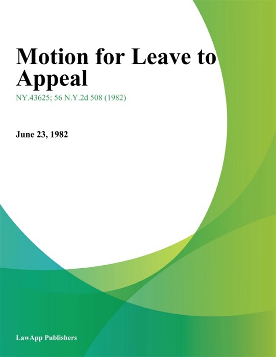 Motion for Leave to Appeal