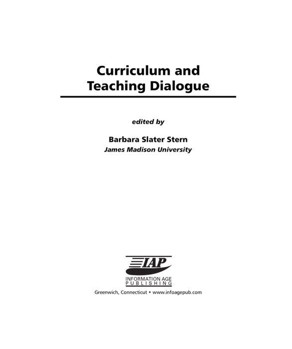 Curriculum and Teaching Dialogue