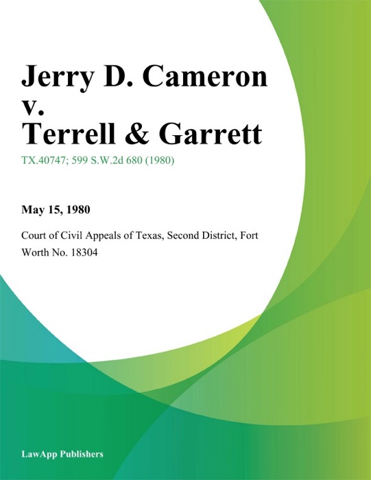 Jerry D. Cameron v. Terrell & Garrett