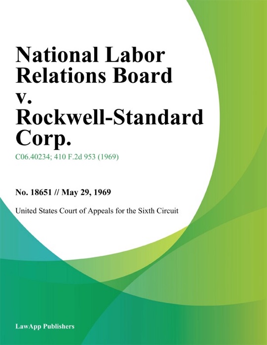 National Labor Relations Board V. Rockwell-Standard Corp.