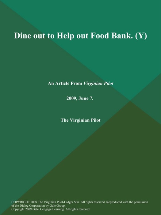 Dine out to Help out Food Bank (Y)