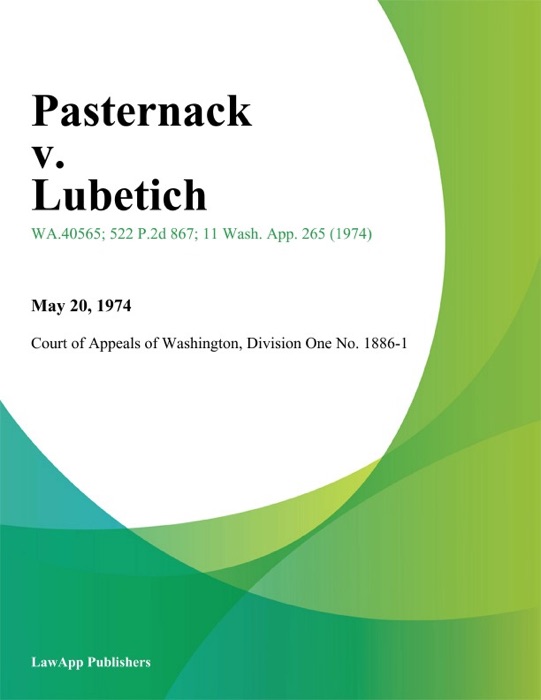 Pasternack v. Lubetich