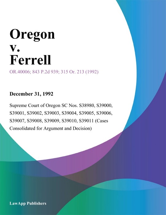 Oregon v. Ferrell