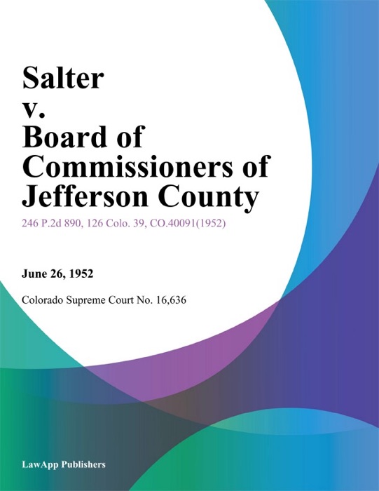 Salter v. Board of Commissioners of Jefferson County