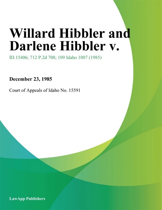 Willard Hibbler and Darlene Hibbler V.