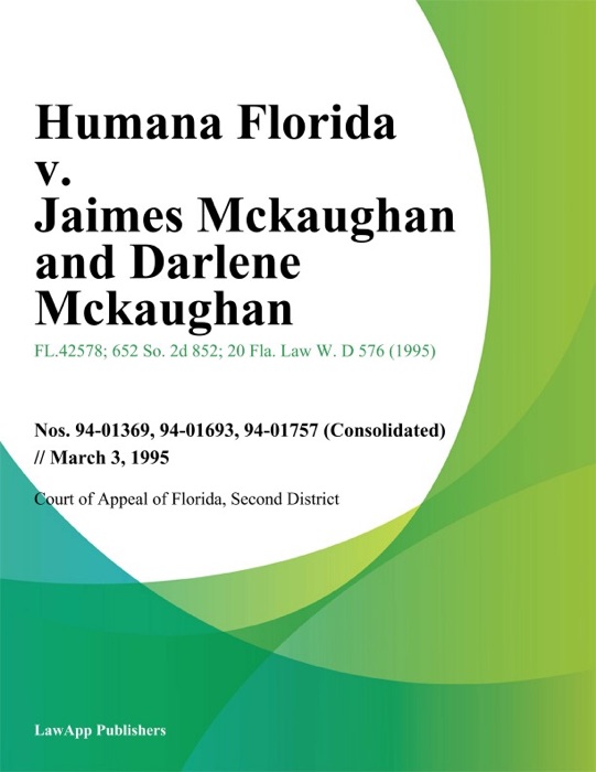 Humana Florida v. Jaimes Mckaughan and Darlene Mckaughan