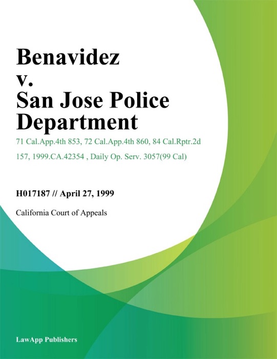 Benavidez v. San Jose Police Department