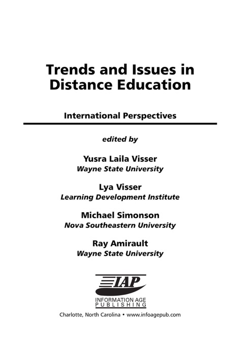 Trends and Issues in Distance Education