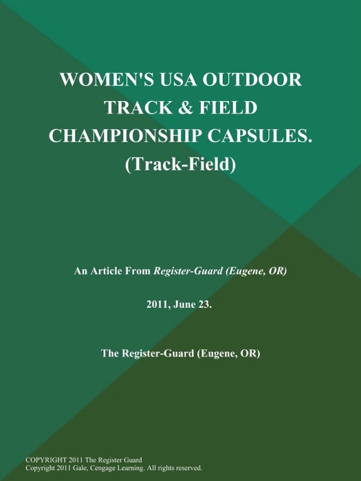 Women's USA Outdoor Track & Field Championship Capsules (Track-Field)