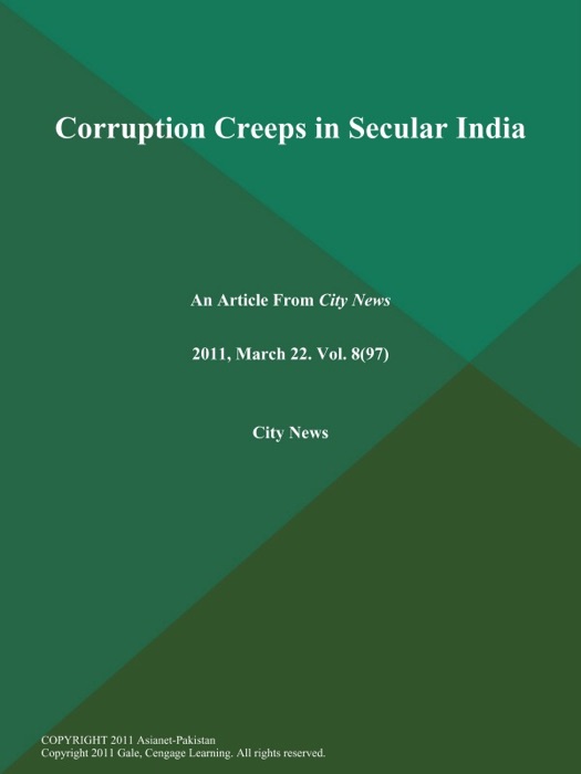 Corruption Creeps in Secular India
