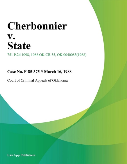 Cherbonnier v. State