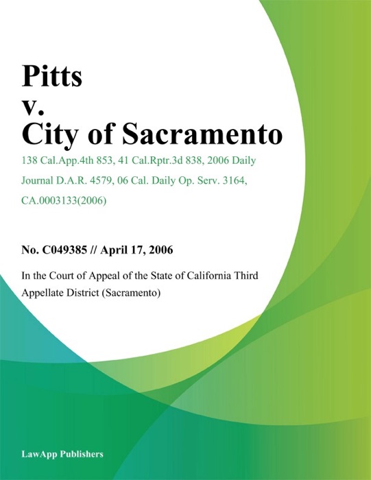 Pitts v. City of Sacramento