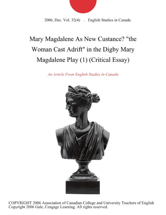 Mary Magdalene As New Custance? 