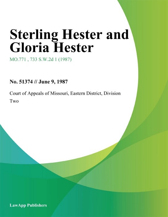 Sterling Hester and Gloria Hester