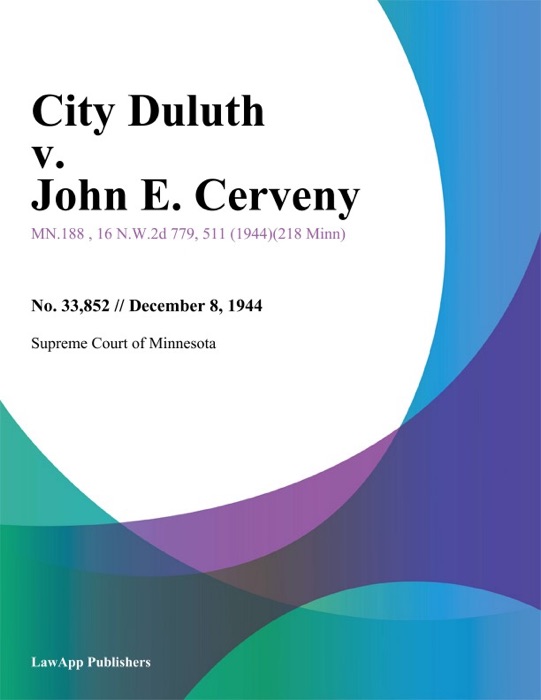 City Duluth v. John E. Cerveny.