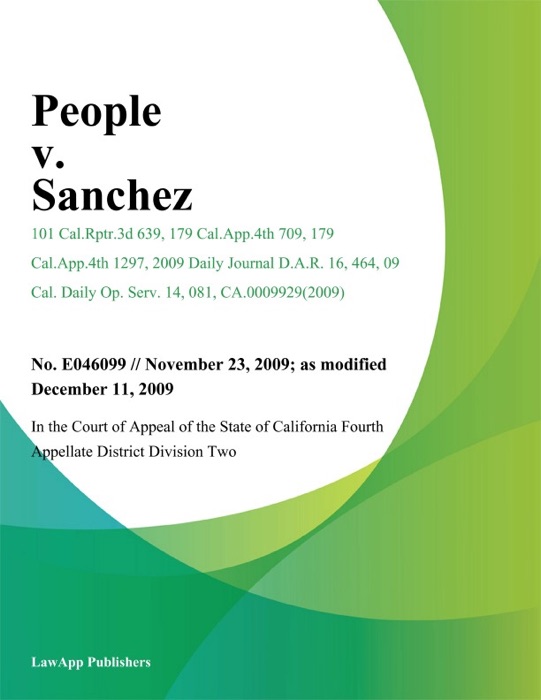 People V. Sanchez