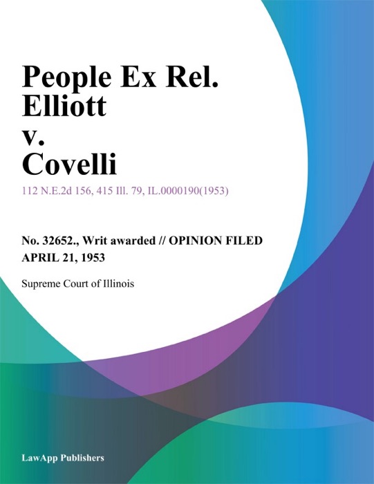 People Ex Rel. Elliott v. Covelli