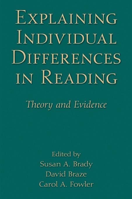 Explaining Individual Differences in Reading