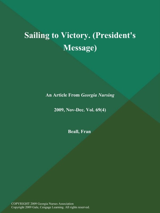 Sailing to Victory (President's Message)