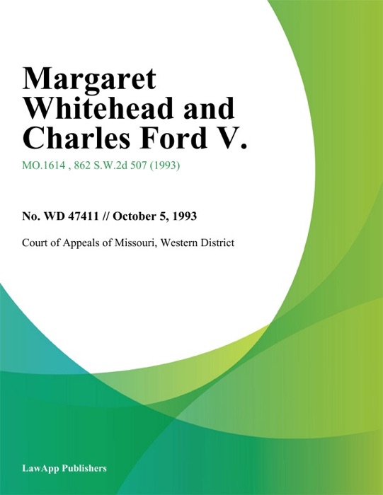 Margaret Whitehead and Charles Ford V.