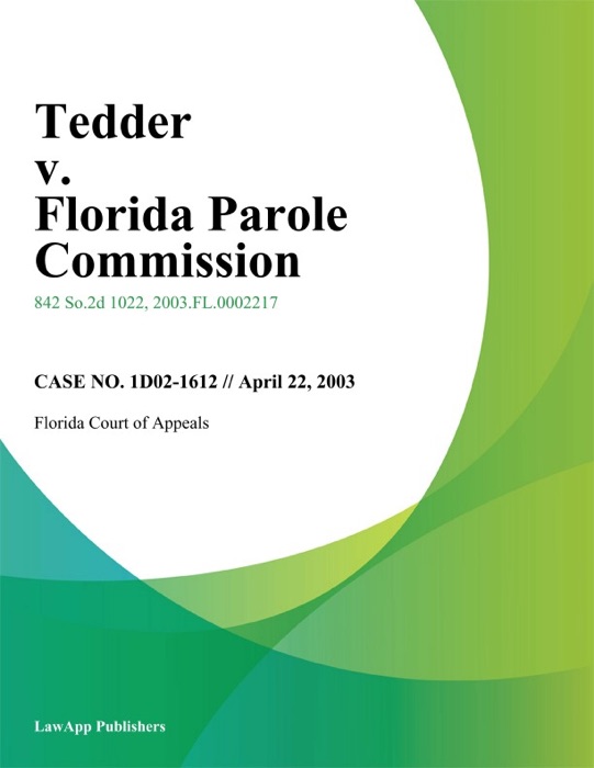 Tedder v. Florida Parole Commission