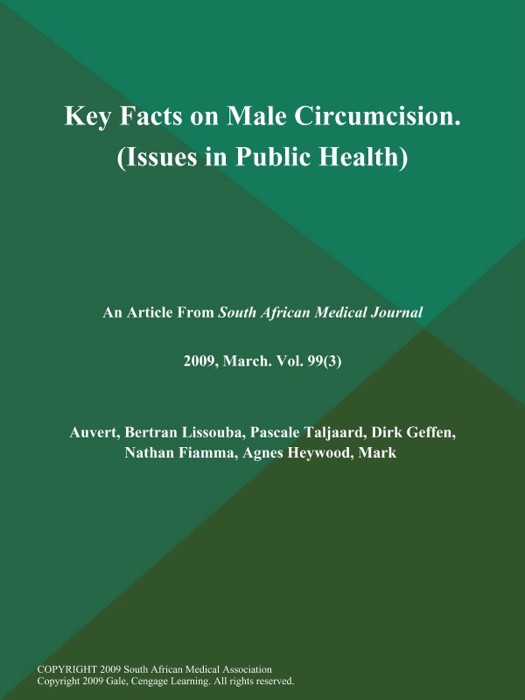 Key Facts on Male Circumcision (Issues in Public Health)