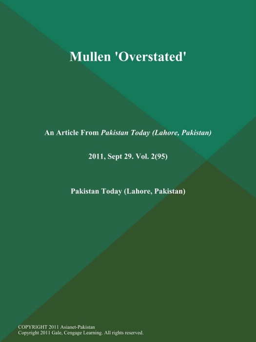 Mullen 'Overstated'