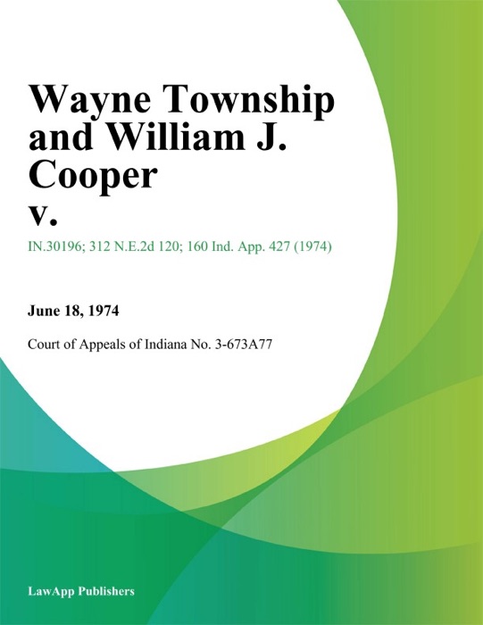 Wayne Township and William J. Cooper V.