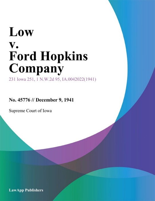 Low v. Ford Hopkins Company