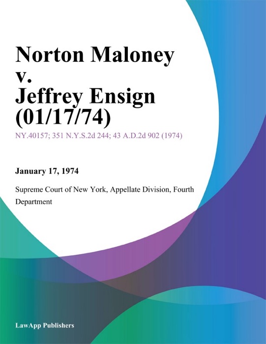 Norton Maloney v. Jeffrey Ensign