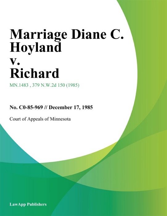 Marriage Diane C. Hoyland v. Richard