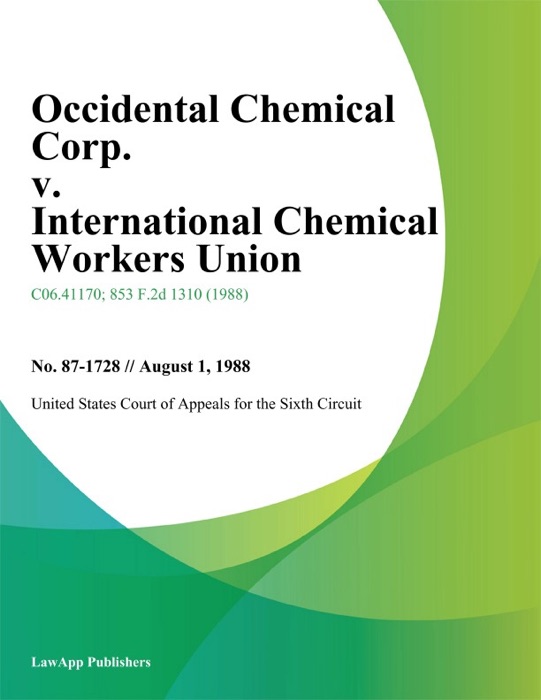 Occidental Chemical Corp. V. International Chemical Workers Union