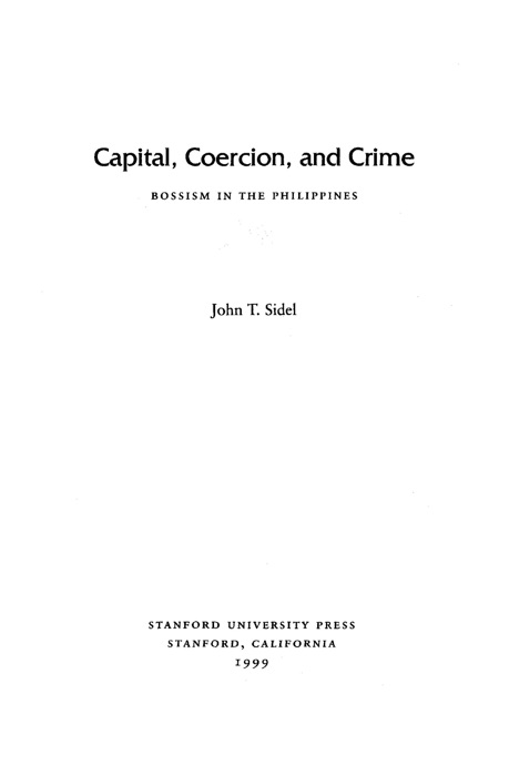 Capital, Coercion, and Crime