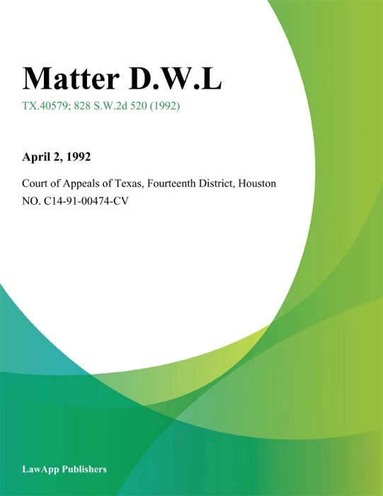 Matter D.W.L.