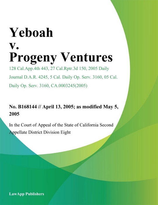 Yeboah v. Progeny Ventures