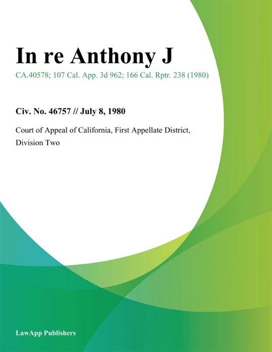 In Re Anthony J.