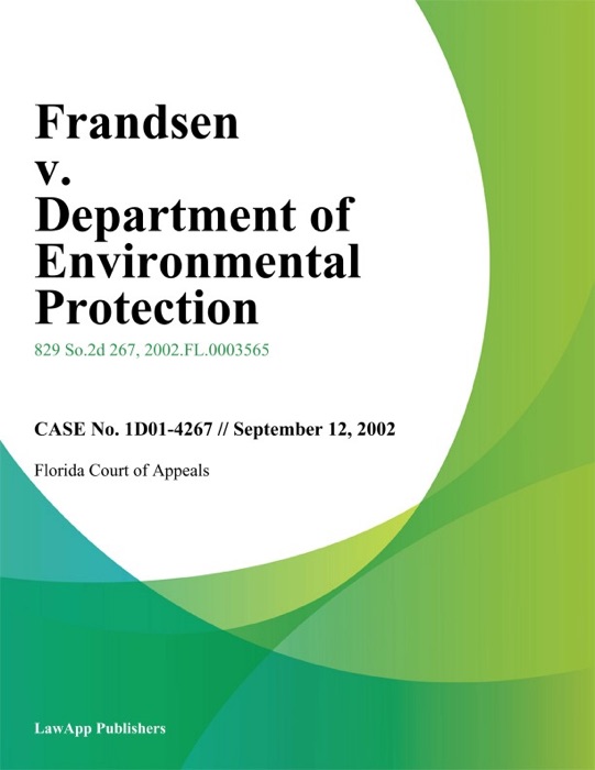 Frandsen v. Department of Environmental Protection