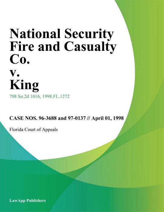 National Security Fire And Casualty Co. v. King