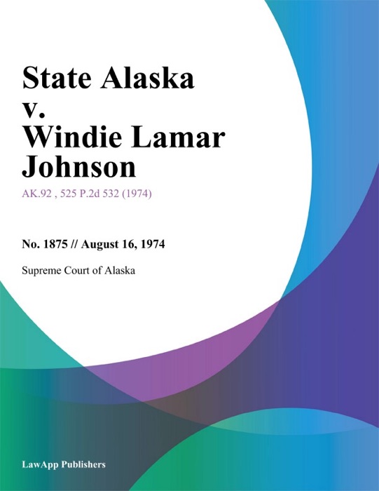 State Alaska v. Windie Lamar Johnson